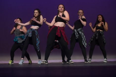 Students take part in the Lafayette Dance Company's 2018 Spring Showcase at the Williams Center for the Arts.