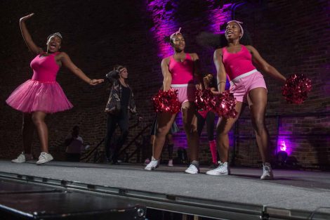 The Precision step dance team holds its 10th Annual Haters Step Back Step Competition at Ahart Plaza.