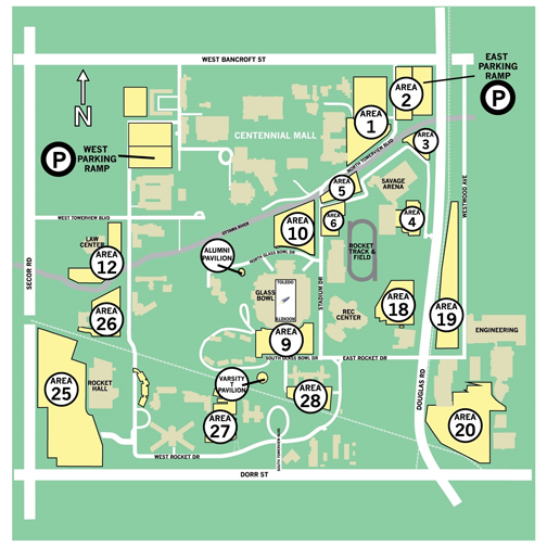 Parking lot closures for football games announced | UToledo News