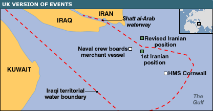 Shatt Al Arab Map