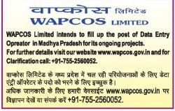 WAPCOS Limited Advertisement