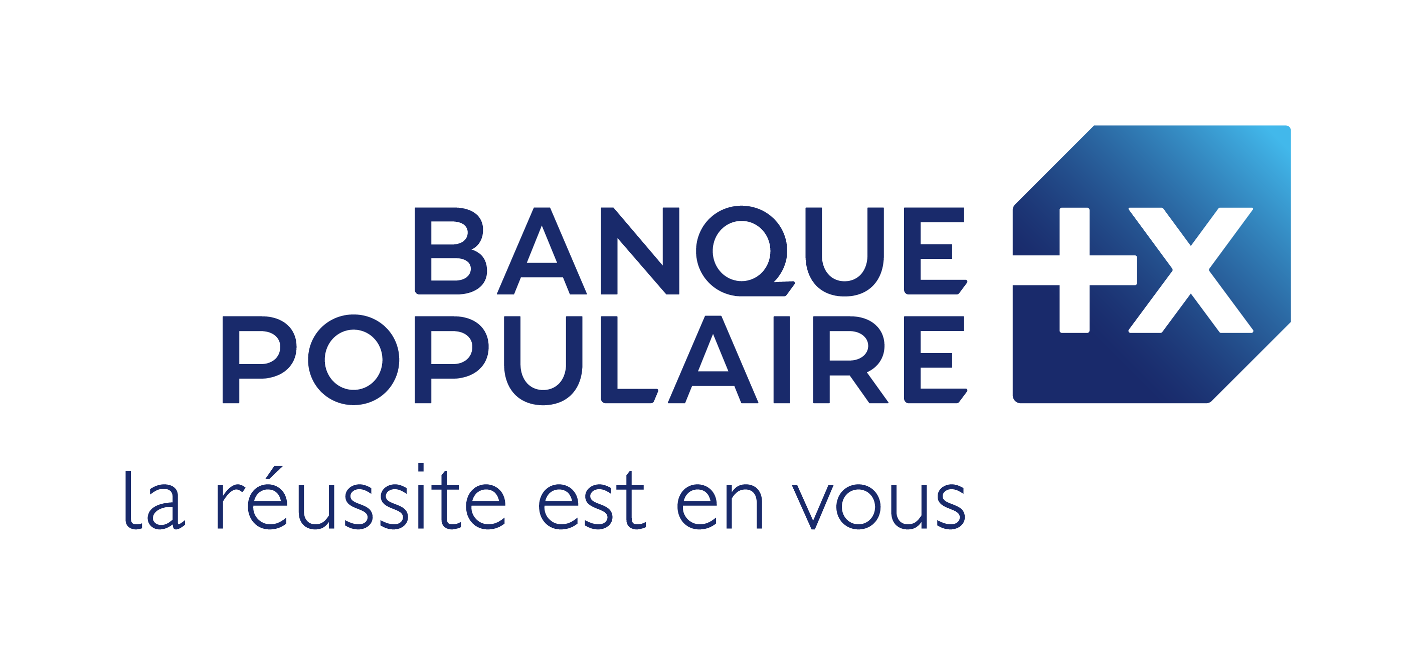 Logo BANQUE POPULAIRE avec baseline