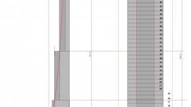 Massing diagram for 123 West 57th Street