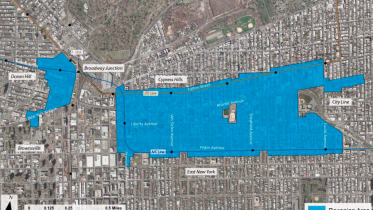 East New York rezoning map, image via Department of City Planning