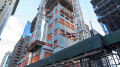 Construction of 220 Central Park South, as seen from West 58th Street. Photo by Tectonic.