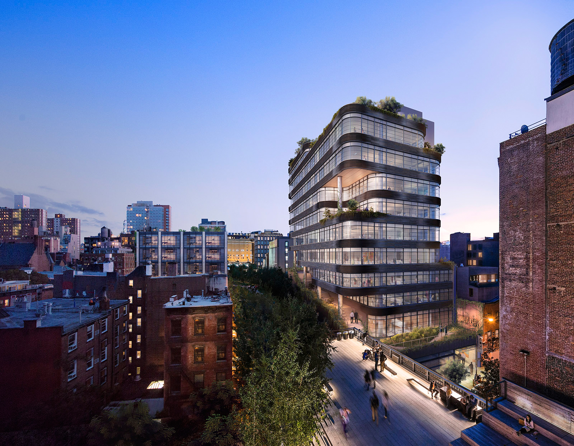 Rendering of 512 West 22nd Street. Via COOKFOX.