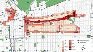 Map of the proposed East New York rezoning via Department of City Planning