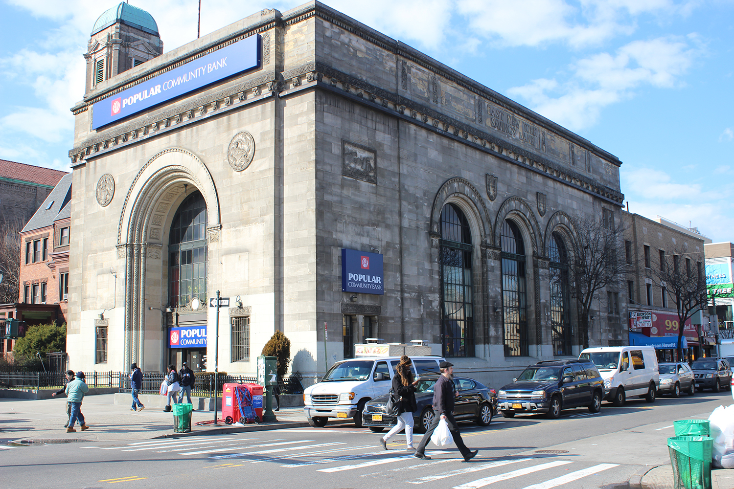 East New York Savings Bank Building, 1117 Eastern Parkway. LPC photo.