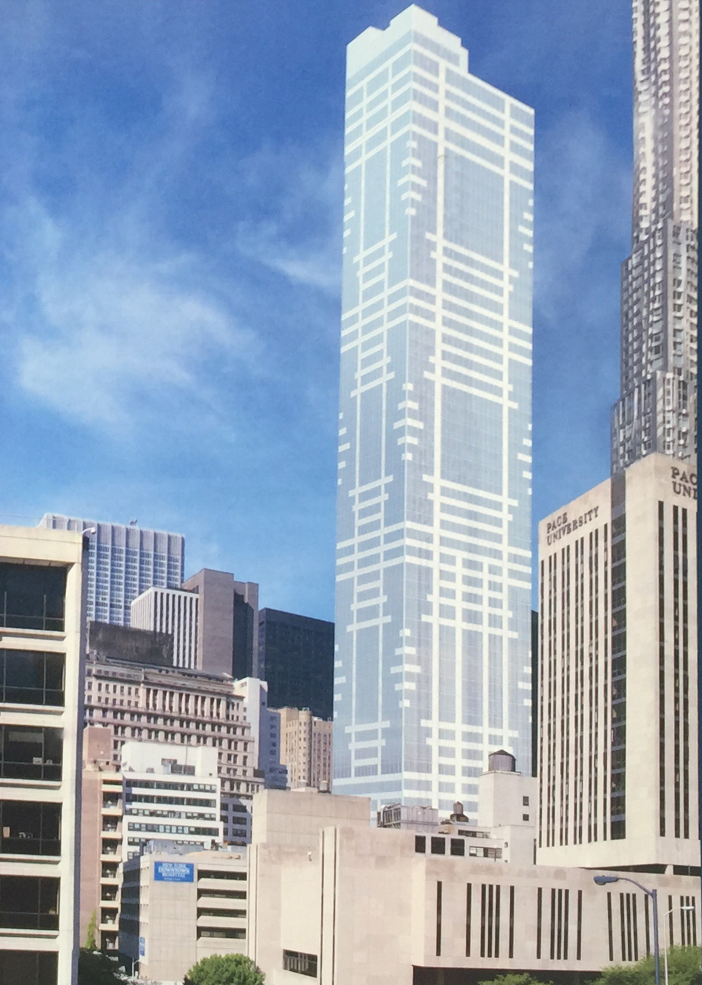 On-site rendering of 118 Fulton Street. Captured by Robert Walpole