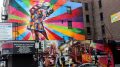 The Eduardo Kobra mural that used to occupy the side of 253 10th Avenue, which is about to be redeveloped.