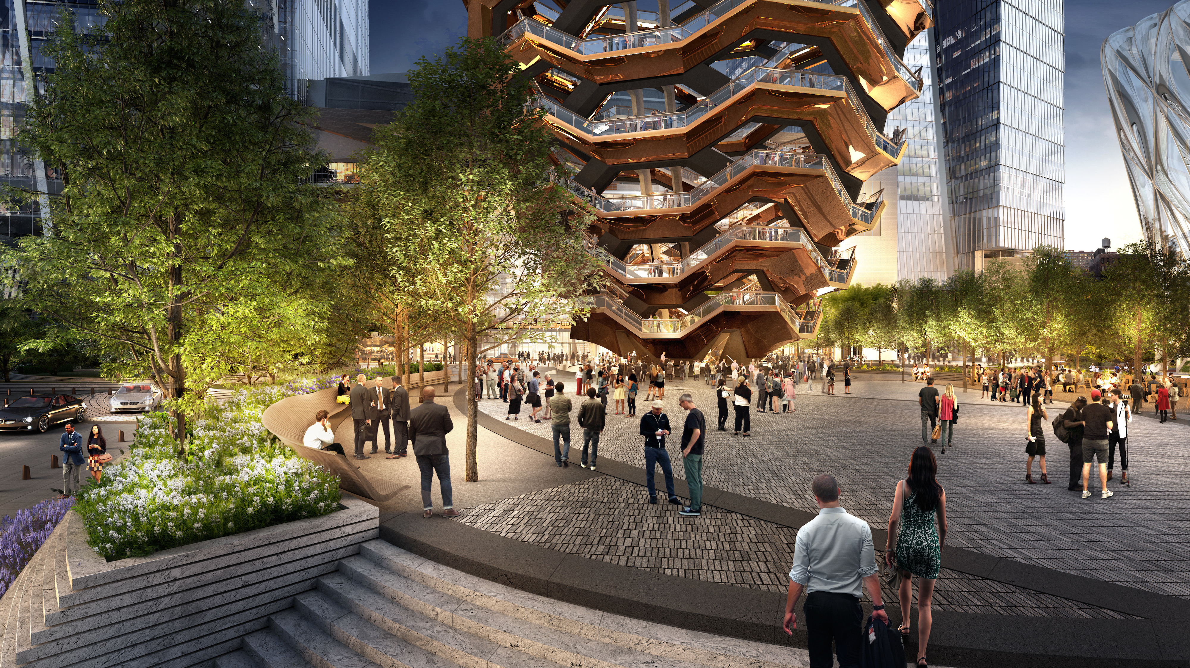 Thomas Heatherwick's "Vessel." rendering by Visual House