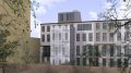 Proposed rear of 210 East 62nd Street, with shutters closed