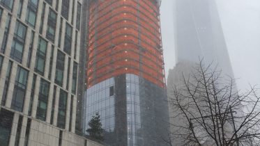 111 Murray Street on January 7, 2016. Photo by Vertical_Gotham via YIMBY Forums