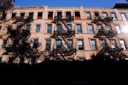 The north side of Randolph Houses under construction in November.