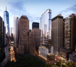 Jolie on Greenwich at 77 Greenwich Street - Rendering by Binyan Studios