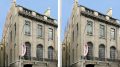 Southern view of proposed (left) and updated design (right) of 3 East 89th Street (Rafael Viñoly Architects)