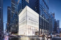 Rendering of the new Phillips auction house at 432 Park Avenue - studioMDA