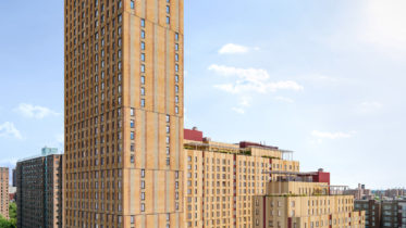 Rendering of the Sendero Verde complex in East Harlem