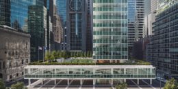 Overhead view of the Lever House podium and Lever Club amenity deck