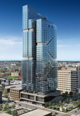 Rendering of Halo at 289-301 Washington Street - INOA Architecture