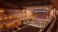 The New York Philharmonic rehearsing on stage inside the Wu Tsai Theater at the new David Geffen Hall; orchestra view from house right – Photo by Chris Lee, Courtesy of New York Philharmonic