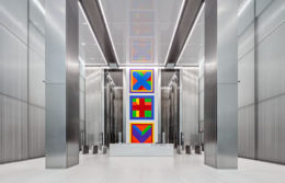 “Bars of Color within Squares” at 425 Park Avenue South - Photo by Alan Schindler