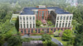 Aerial rendering of 645 Main Street in Peekskill, Westchester County