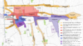 A map of the draft zoning framework on the Jamaica Neighborhood Plan study area, courtesy of New York City