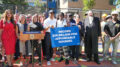 Photograph from affordable housing budget announcement, via nyc.gov