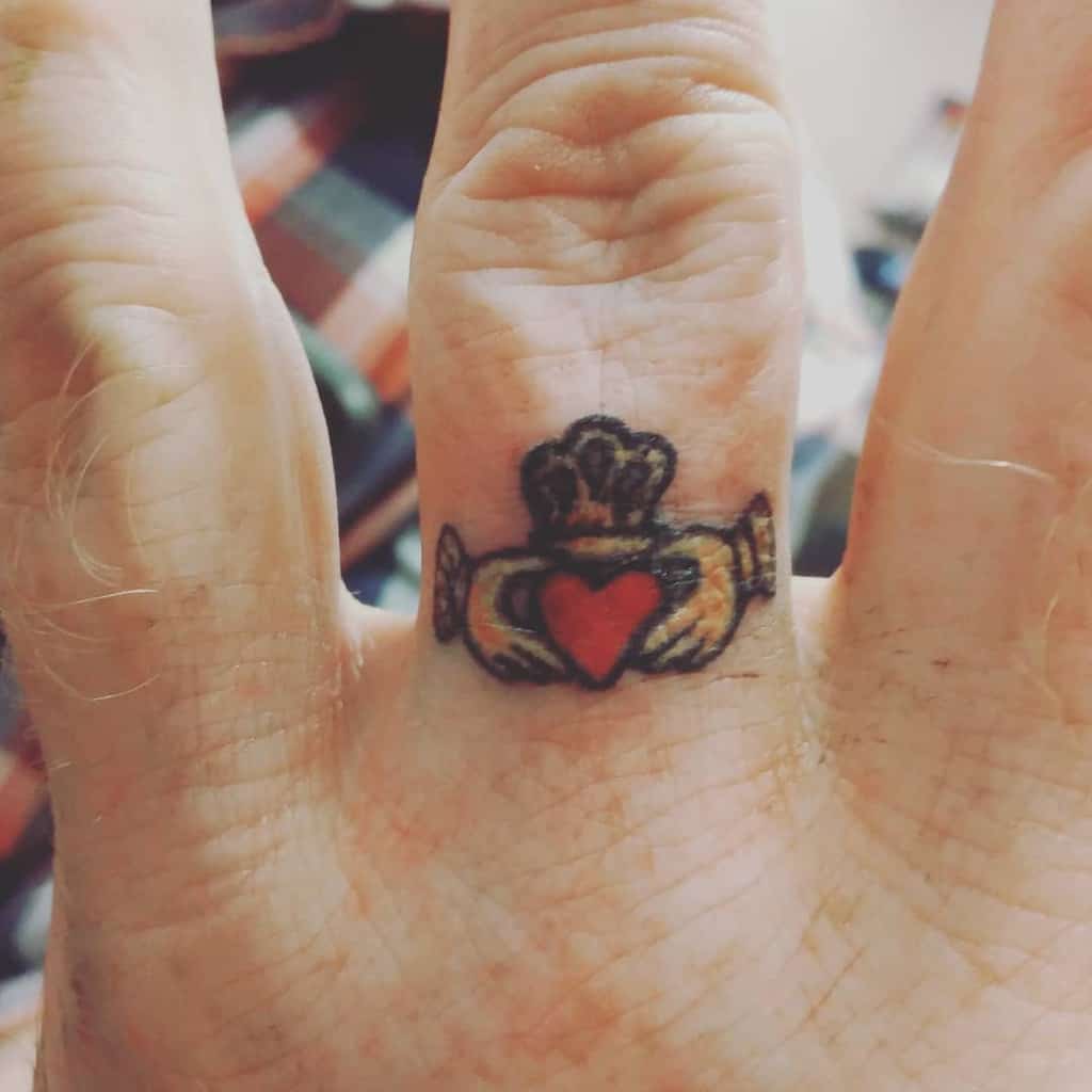 Small Heart Hand Finger Tattoos Simply Sleepless