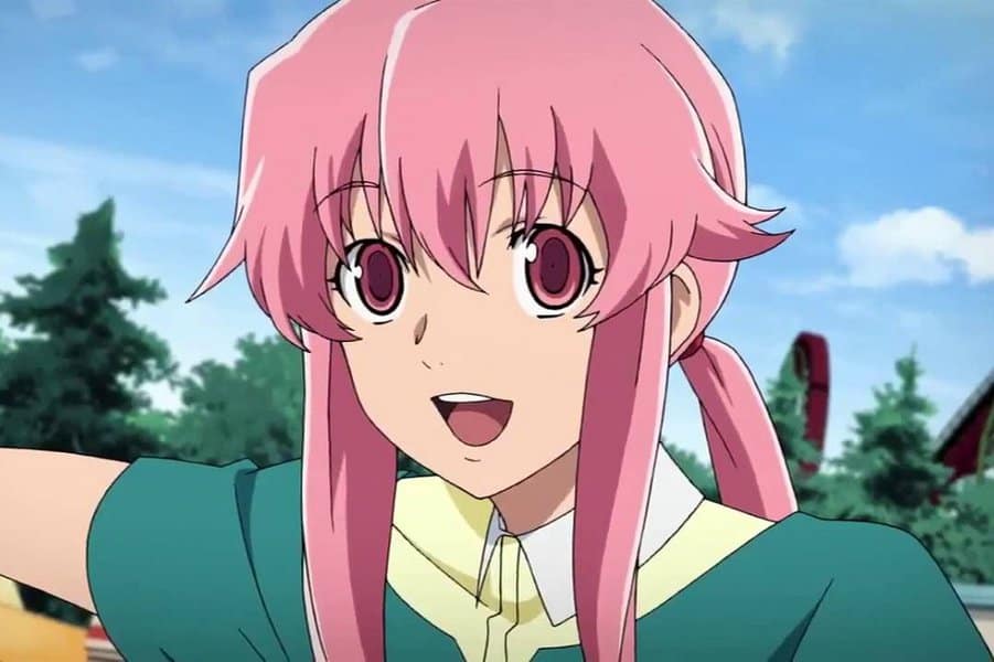 AI Image Generator Anime boy with light pink fluffy hair and large green  eyes smiling and blushing