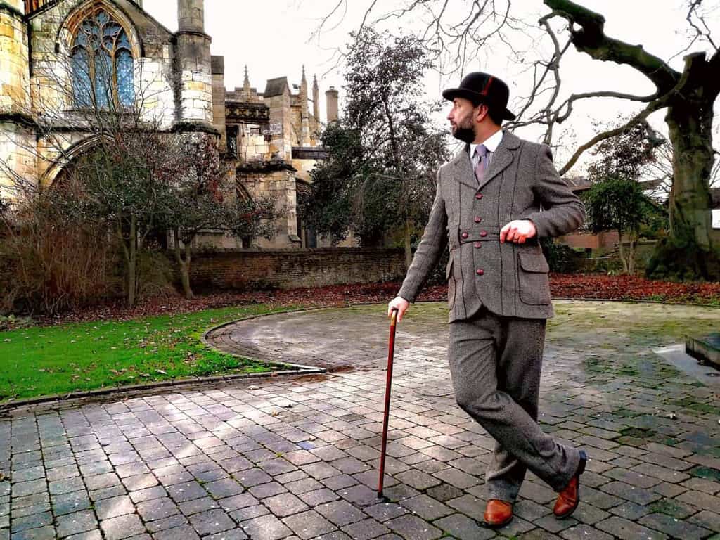 Cool Gray Victorian Suit Style