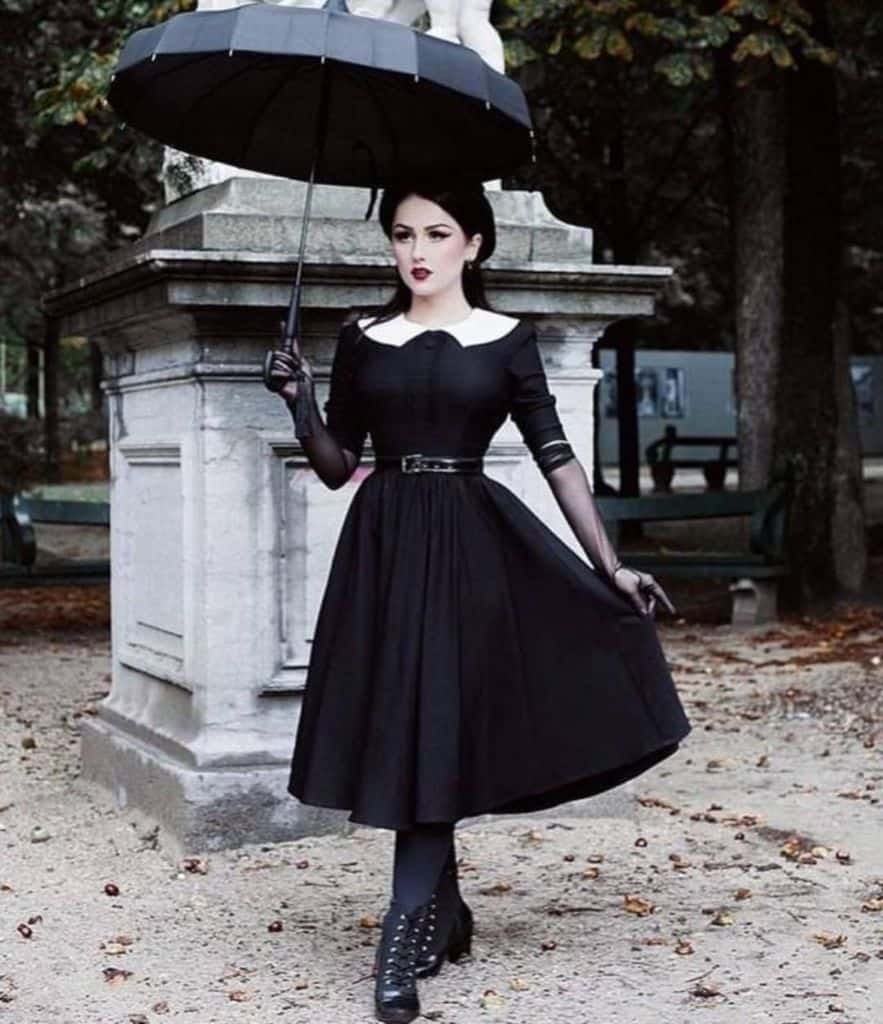 Gothic Black Victorian Dress