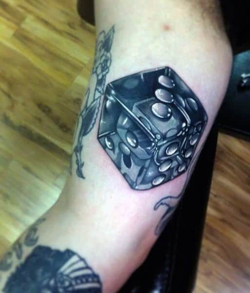 Mens Dice Tattoos