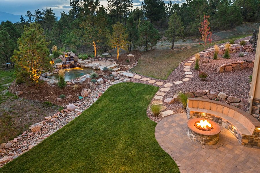 modern stone unique walkway 