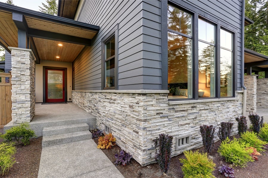 cement walkway front yard