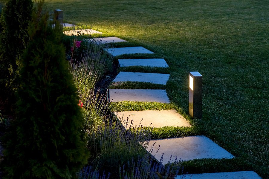 small stone slab pathway