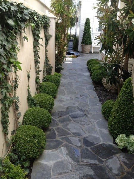 grey flagstone walkway 