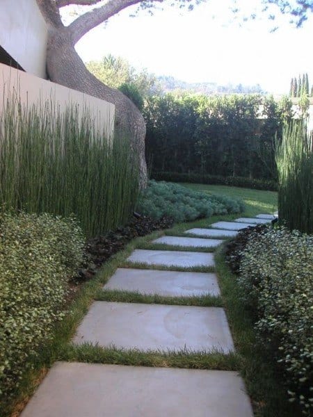 concrete slab paver pathway