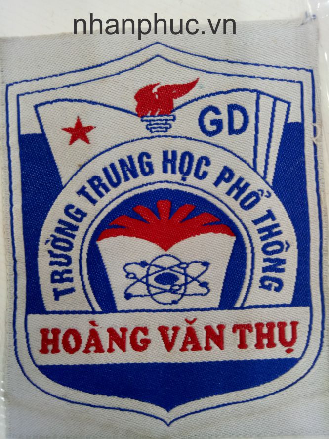 Tem nhãn mác trường học Trung học Phổ thông