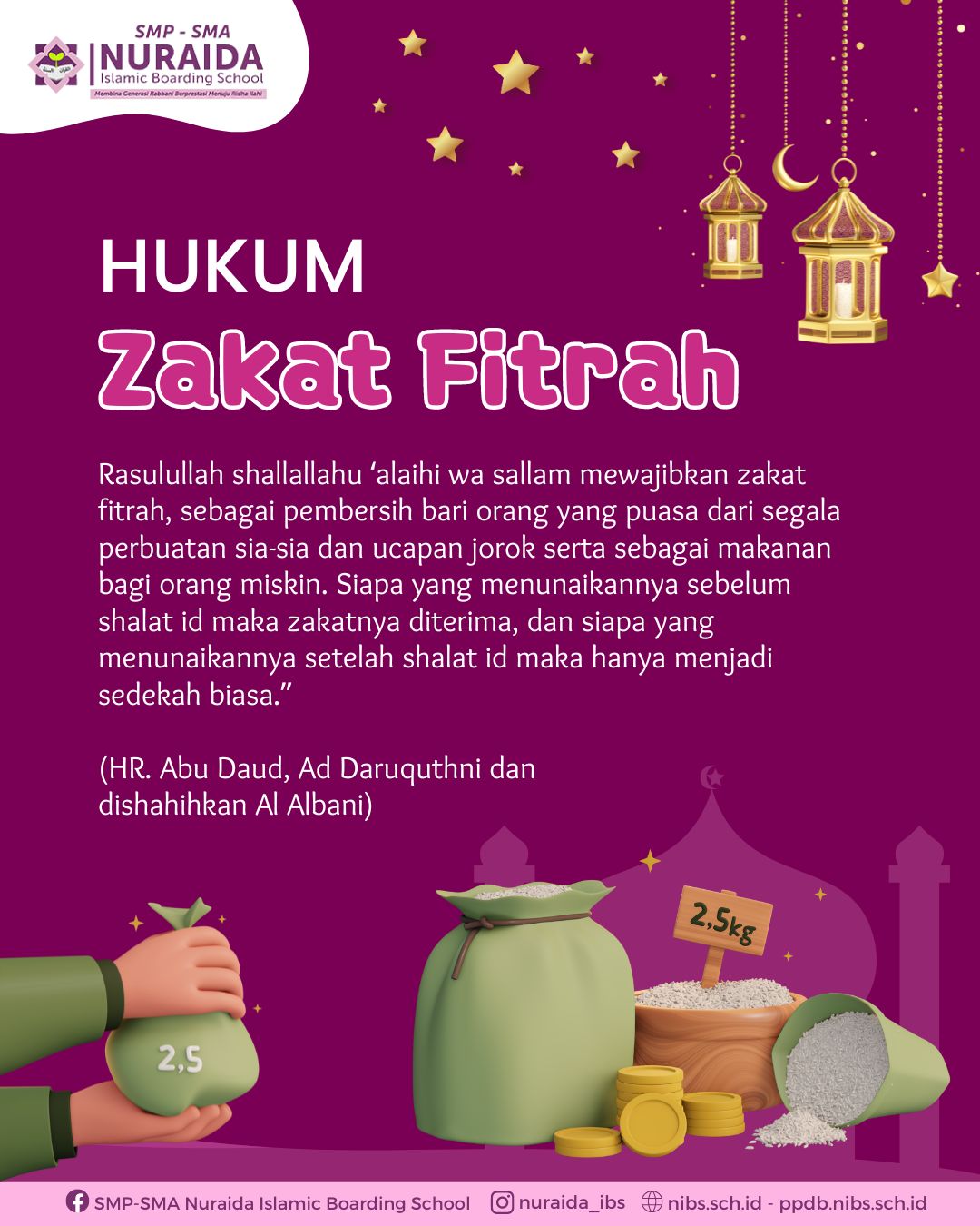 Hukum Zakat Fitrah – Nuraida Islamic Boarding School