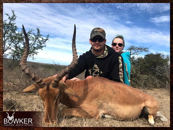 Trophy Impala shot on a plains game safari