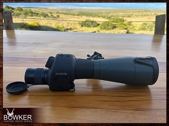 Spotting scope with Swarovski glass.