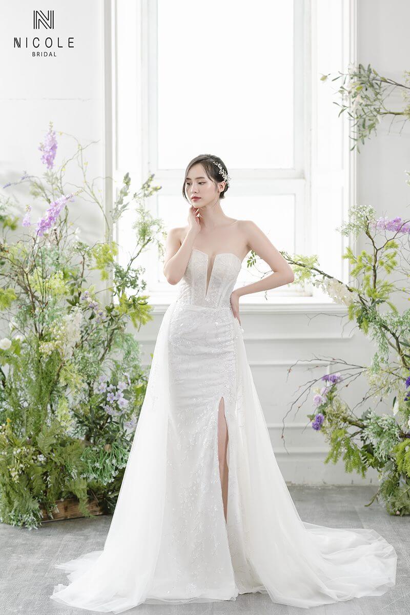 25+ mẫu Váy cưới đuôi cá đẹp nhất mùa cưới 2024 - Nicole Bridal