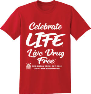 Red Ribbon Week Anti Drugs Shirt | Life Is A Movie, Film Drug Free.™