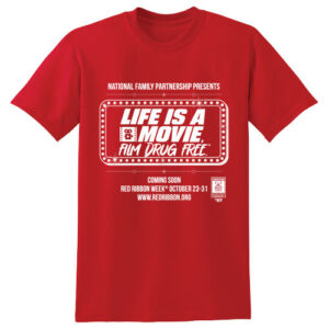 Red Ribbon Week Anti Drugs Shirt | Life Is A Movie, Film Drug Free.™