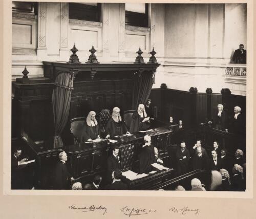 Opening of the first High Court in Melbourne [picture]