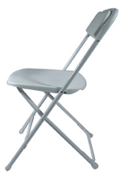 White Plastic Folding Chair