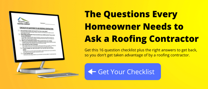 roofing contractor questions checklist