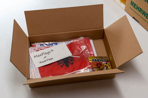 Royal-Flags shipment with Haribo surprise